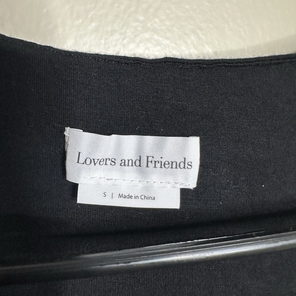 Lovers + Friends Akron Deep V Neck Black Bodysuit‎ Long Sleeve size Small - Picture 5 of 7